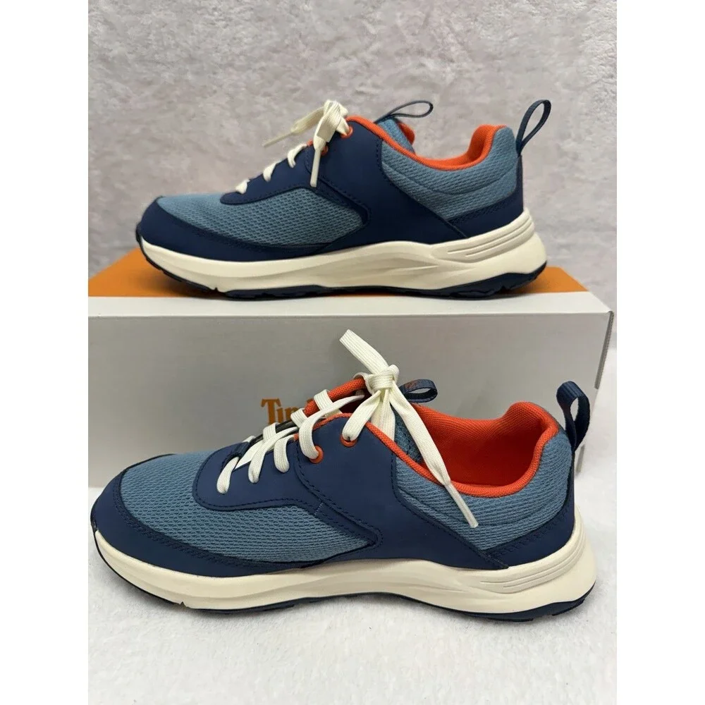 Timberland Junior Size 5 Sneakers Blue Mesh Lace Shoes - Picture 4 of 11